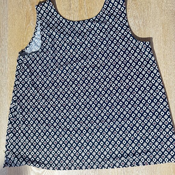Talbots Plus Sleeveless Geometric Print Blouse – Size 2X - Picture 1 of 4